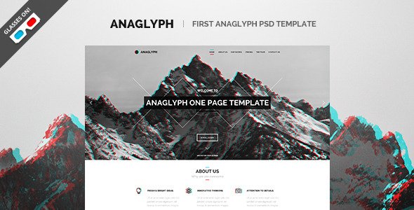 ANAGLYPH - One page / Multi Page WordPress Theme - Image 9