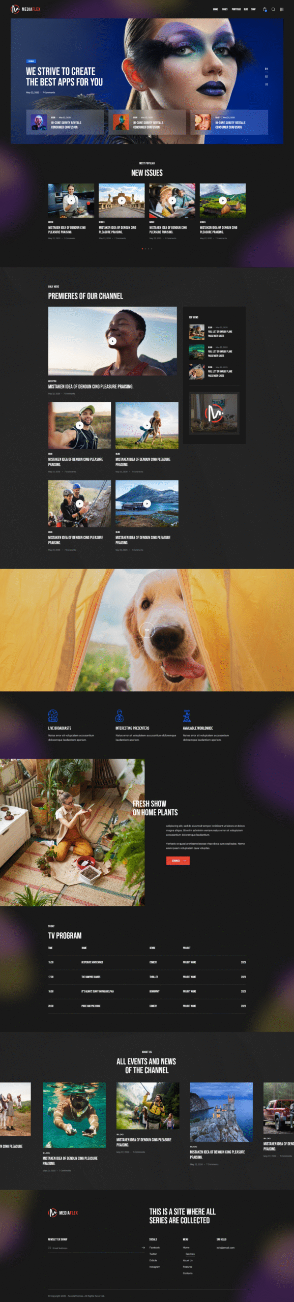 MediaFlex - TV Channel & Streaming WordPress Theme - Image 7