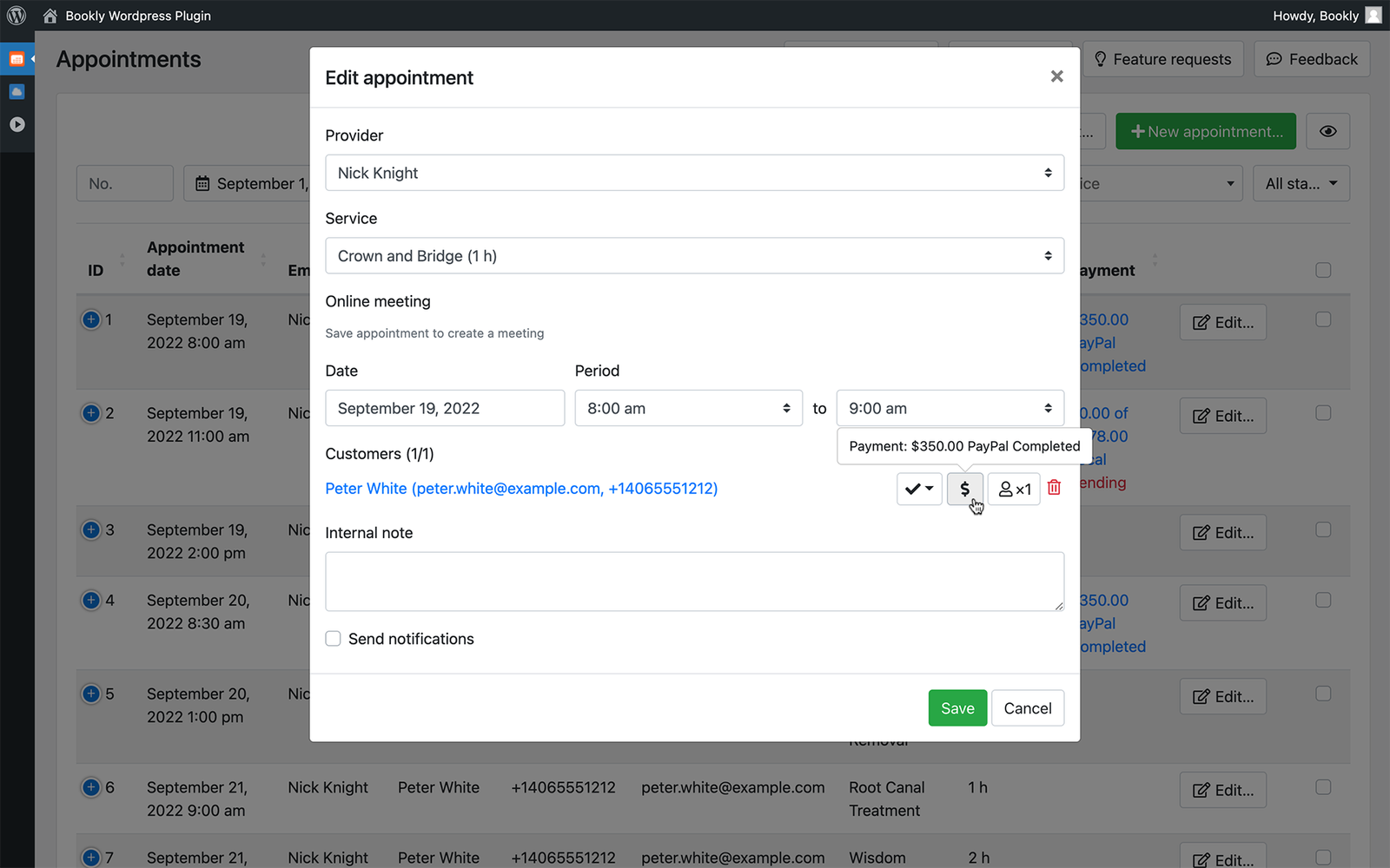 Bookly PRO – Appointment Booking and Scheduling Software System - Image 5
