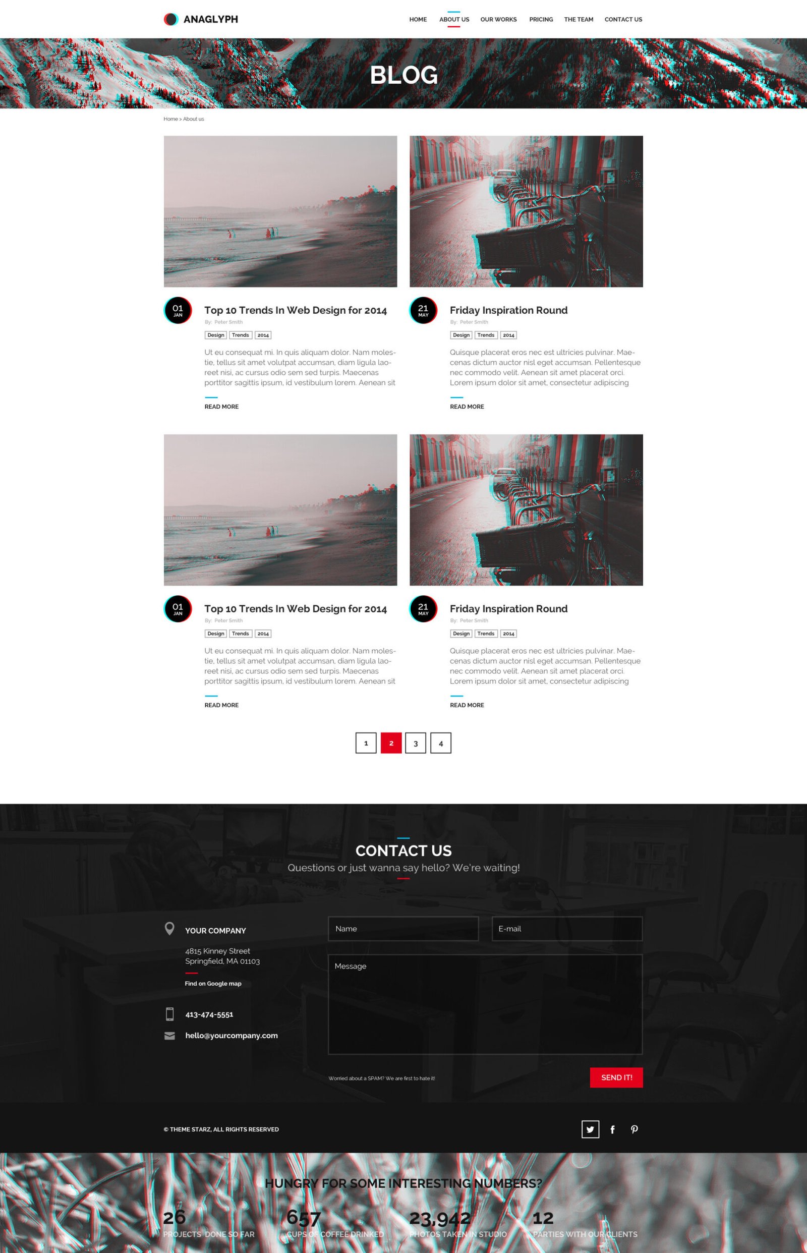 ANAGLYPH - One page / Multi Page WordPress Theme - Image 5