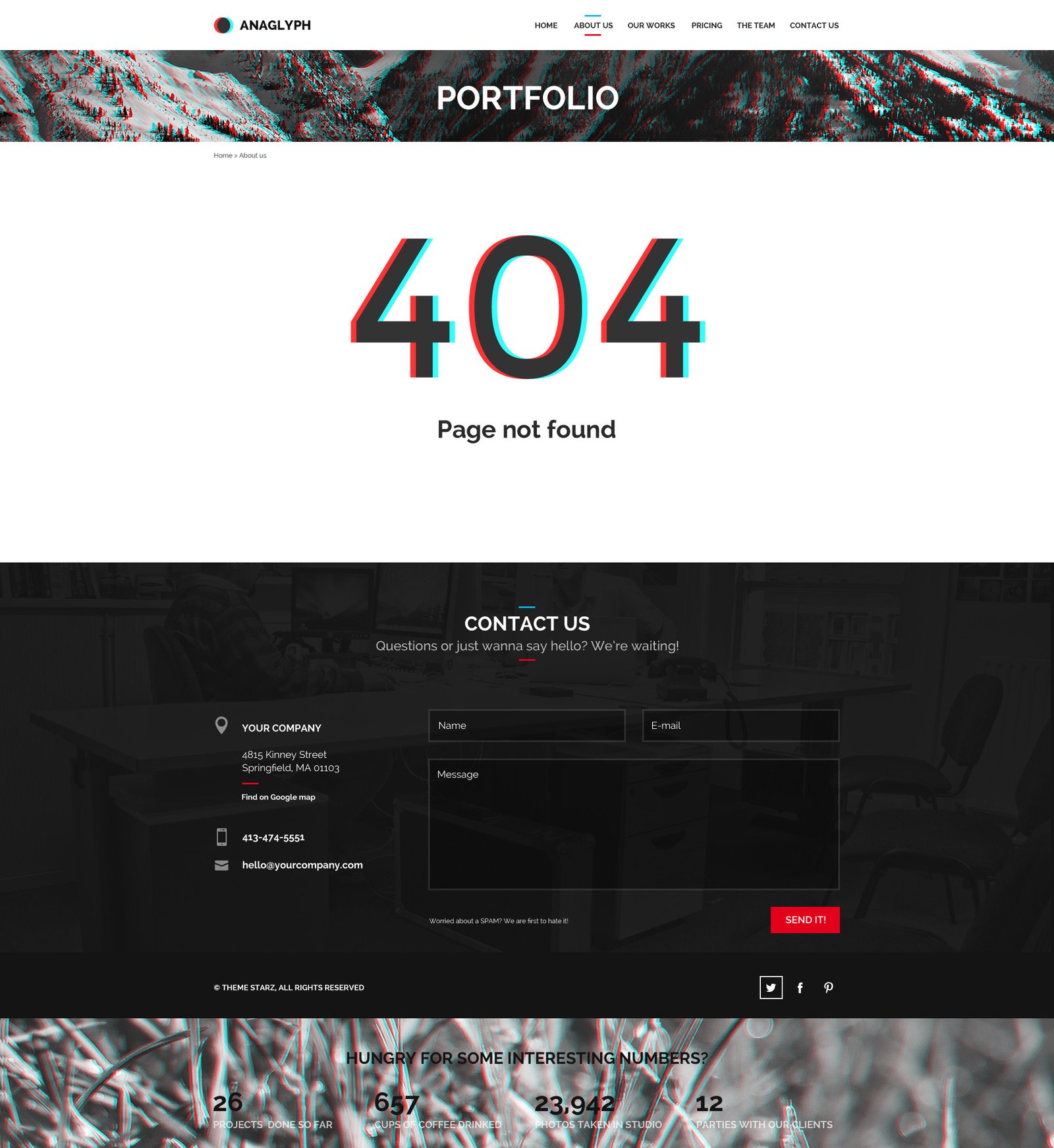 ANAGLYPH - One page / Multi Page WordPress Theme - Image 2
