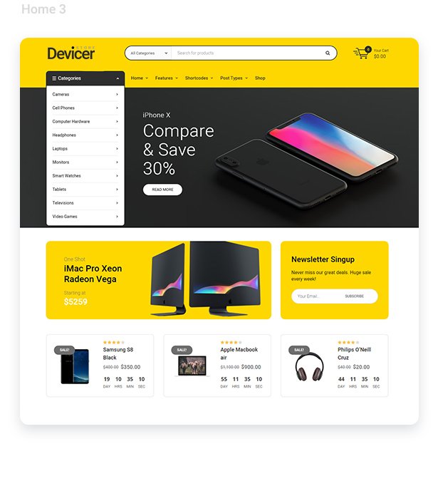 Devicer - Electronics, Mobile & Tech Store WordPress Theme - Image 2
