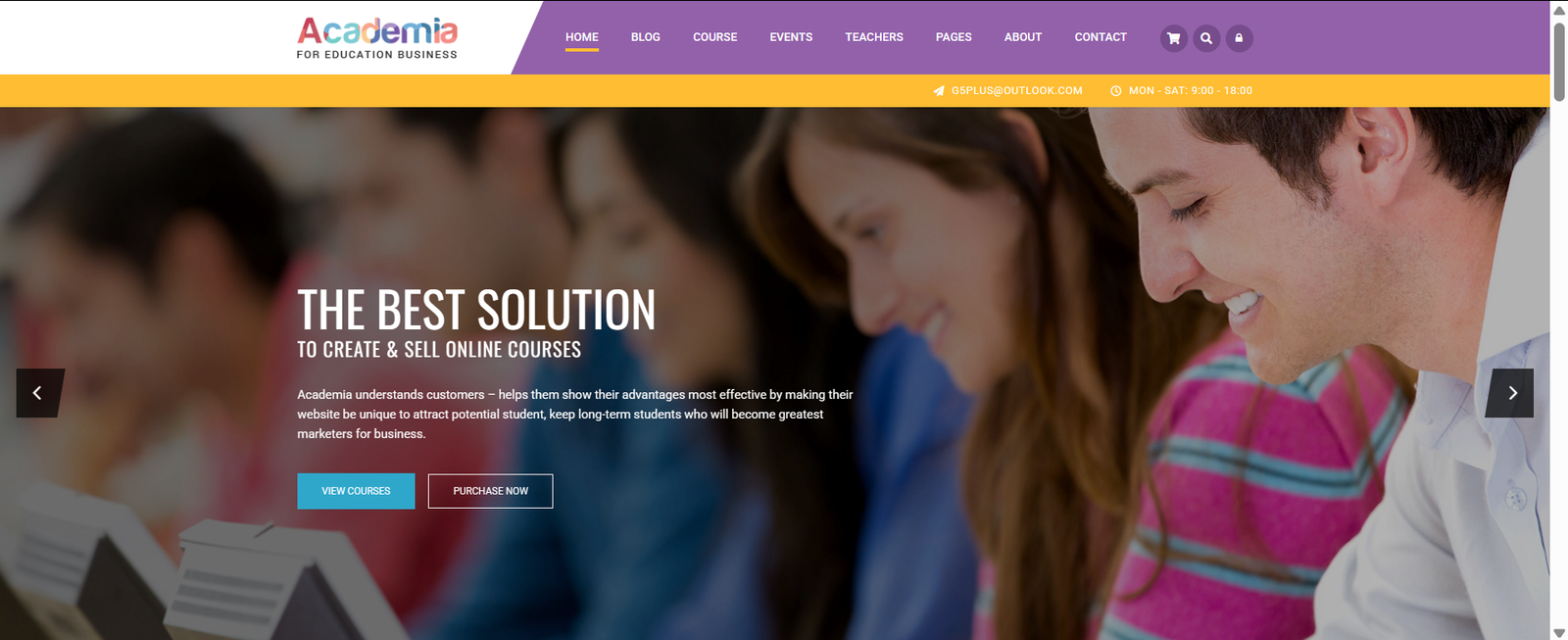 Academia - Education Center WordPress Theme - Image 2