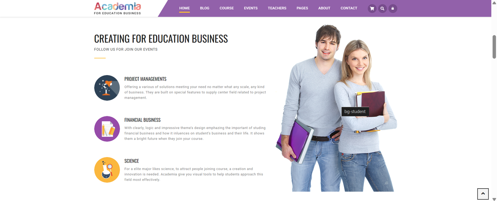 Academia - Education Center WordPress Theme - Image 3