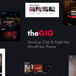 The Gig – Stand-up Club and Night Bar WordPress Theme