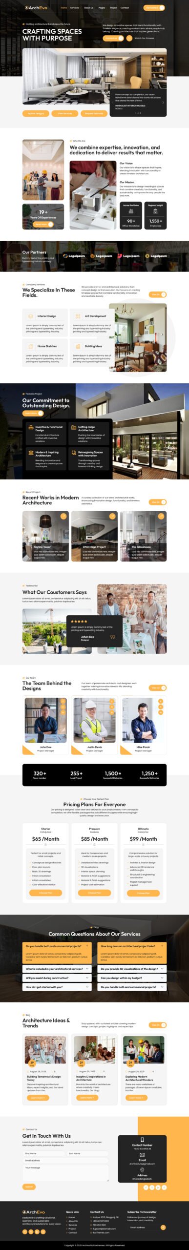 ArchEvo – Architecture and Interior Design Elementor Template Kit - Image 3