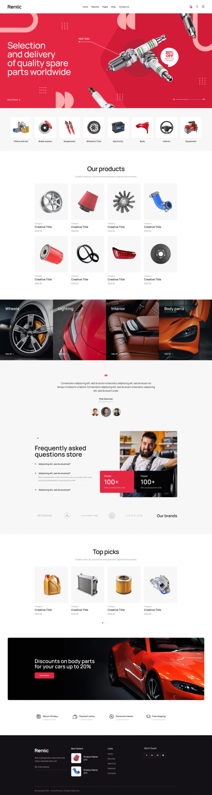 Rentic – Car Rental WordPress Theme - Image 2