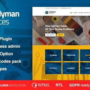 Handyman Services – Construction and Renovation WordPress Theme