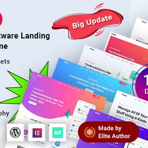 Kiedo - App & SaaS Software Landing Elementor WordPress Theme