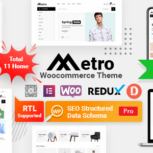 Metro – Minimal WooCommerce WordPress Theme