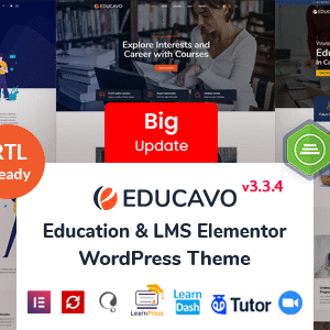 Educavo – Online Courses and Education WordPress Theme