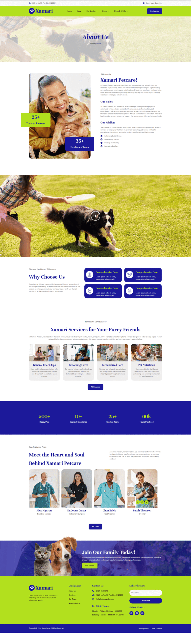 Xamari – Pet Care Services Elementor Template Kit - Image 8