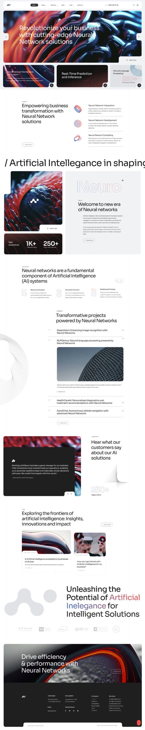 Neuros – AI Agency and Technology WordPress Theme - Image 3