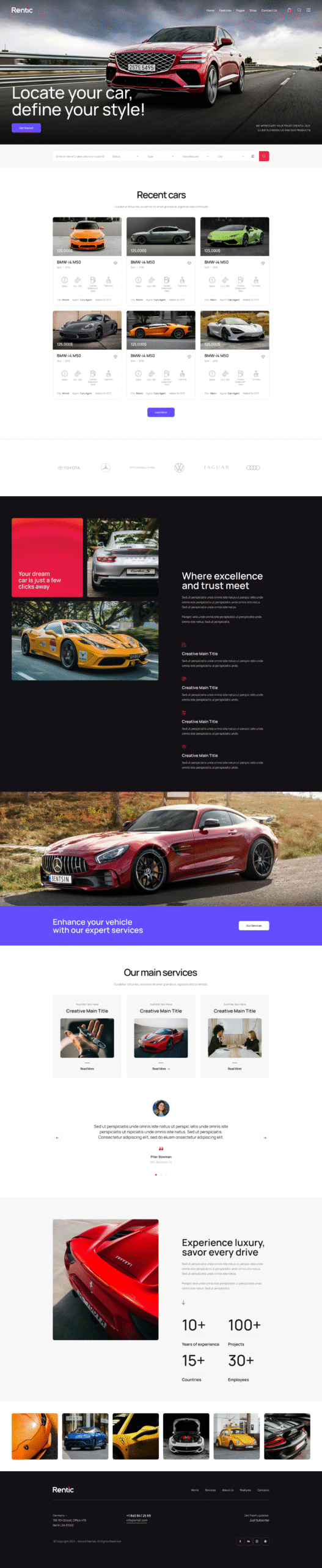 Rentic – Car Rental and Dealership WordPress Theme - Image 3