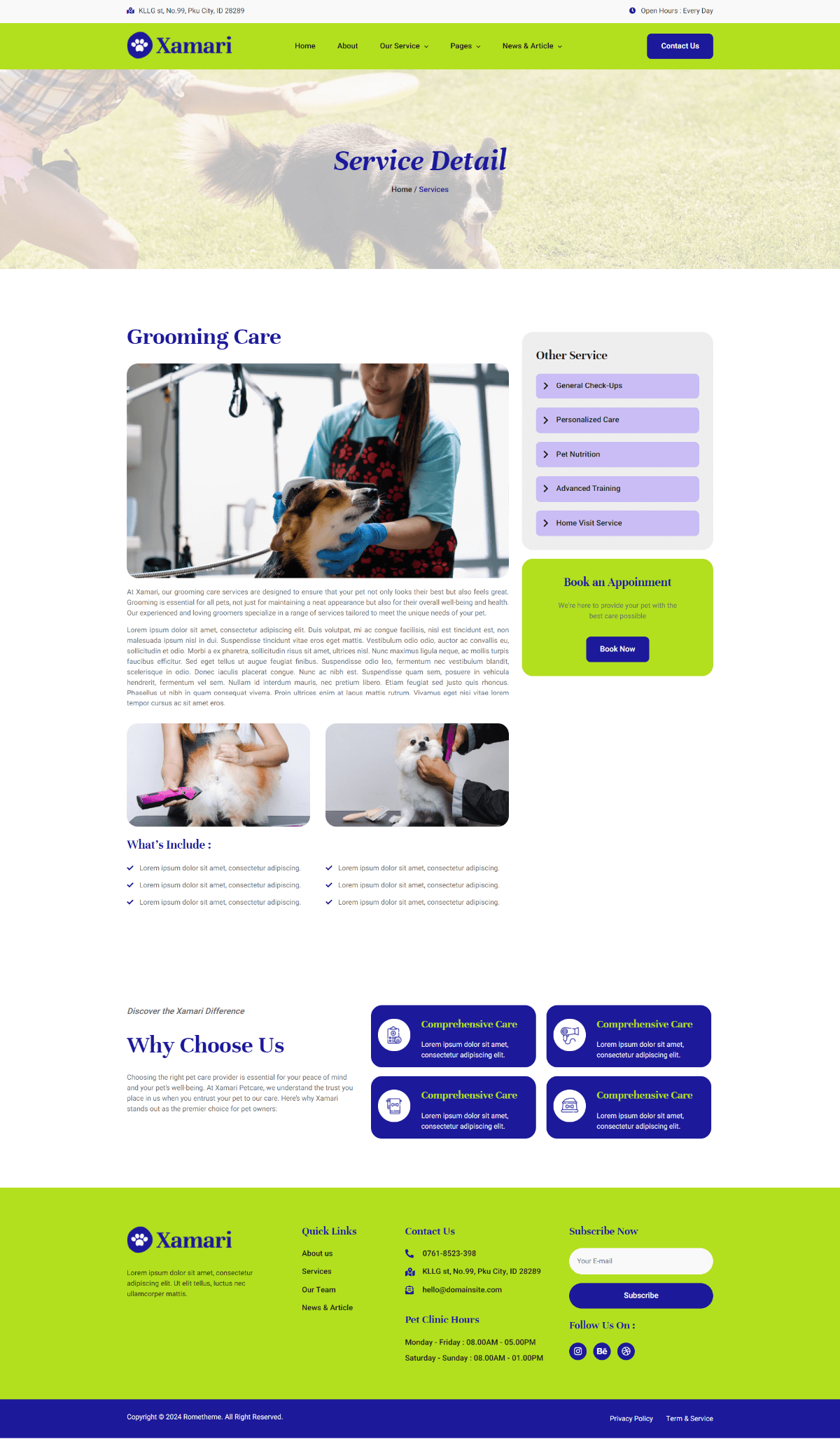 Xamari – Pet Care Services Elementor Template Kit - Image 6