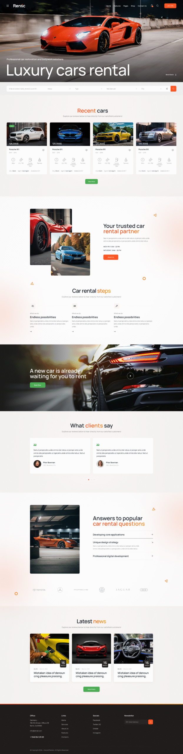 Rentic – Car Rental and Dealership WordPress Theme - Image 5