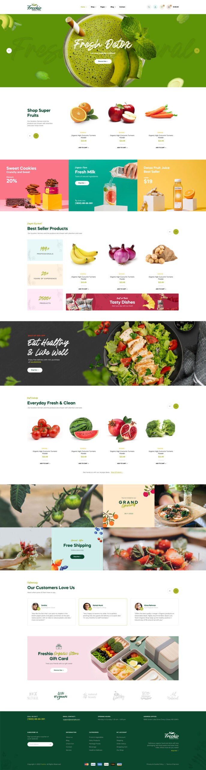 Freshio – Organic and Food Store WordPress Theme - Image 4