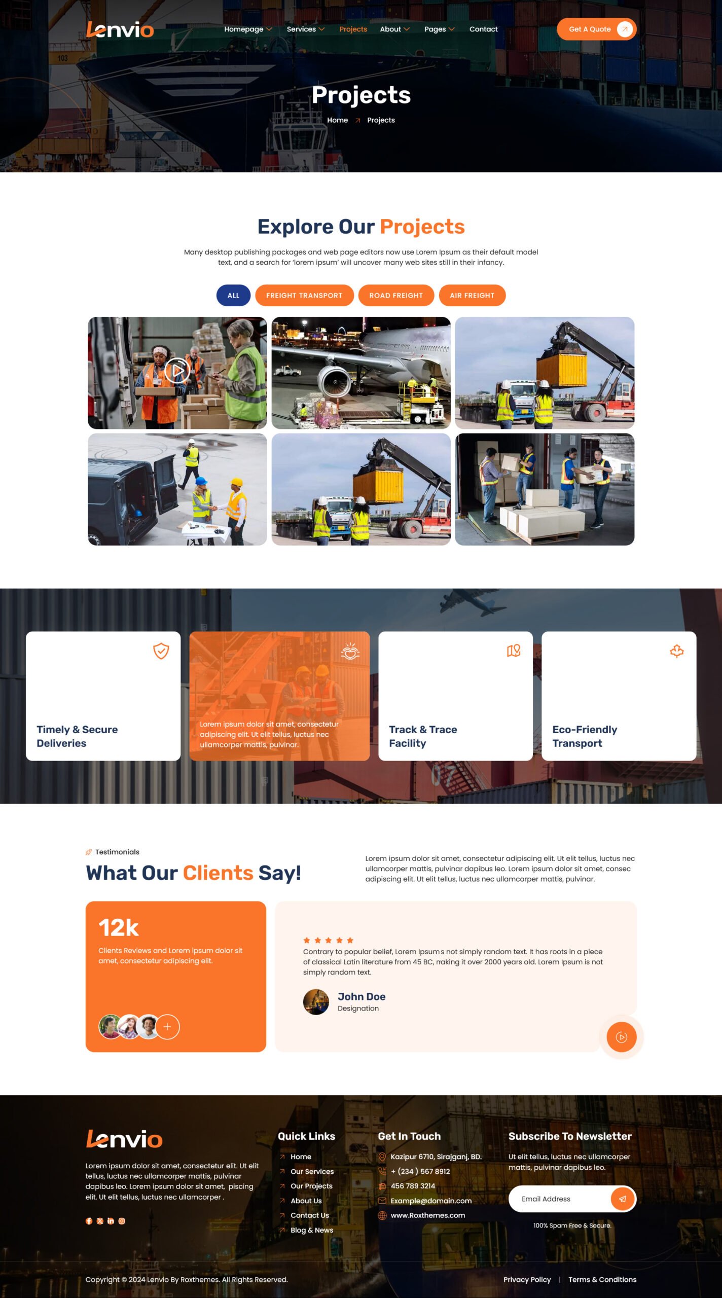 Lenvio – Logistics and Transport Service Elementor Template Kit - Image 7