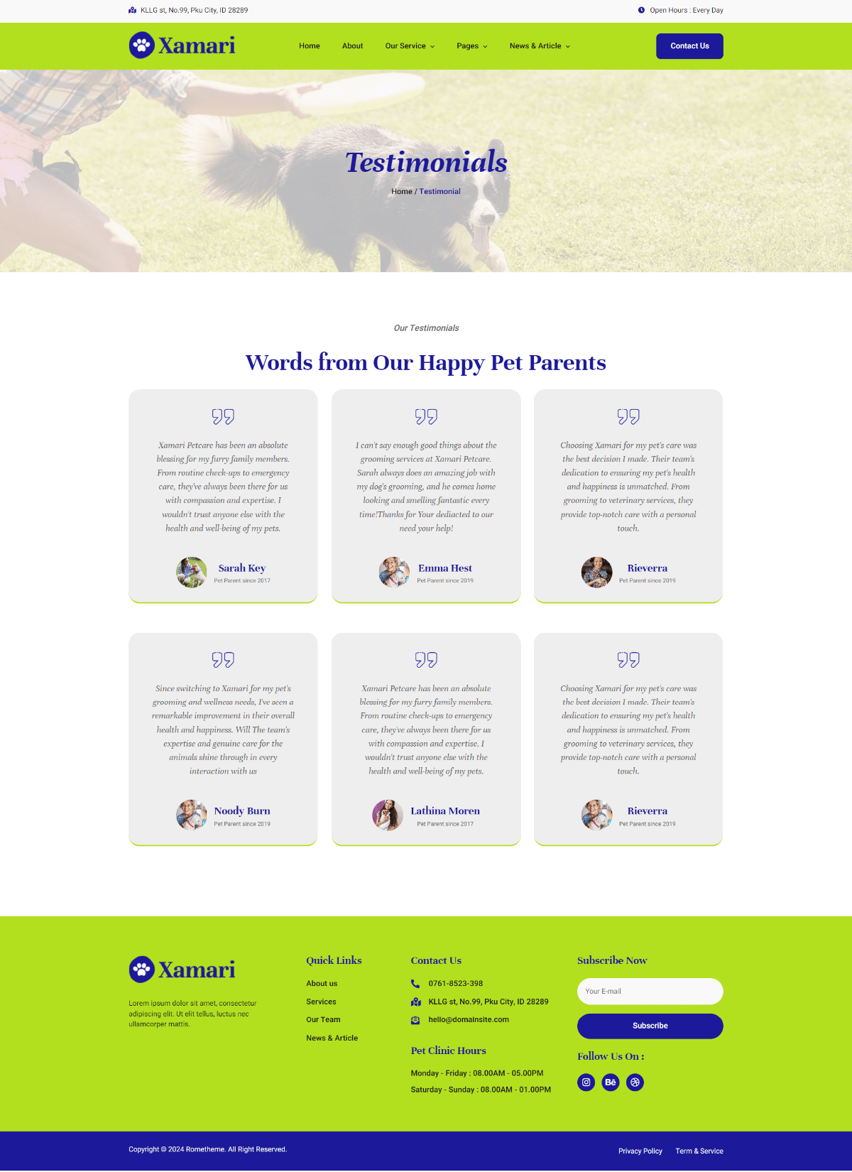 Xamari – Pet Care Services Elementor Template Kit - Image 3