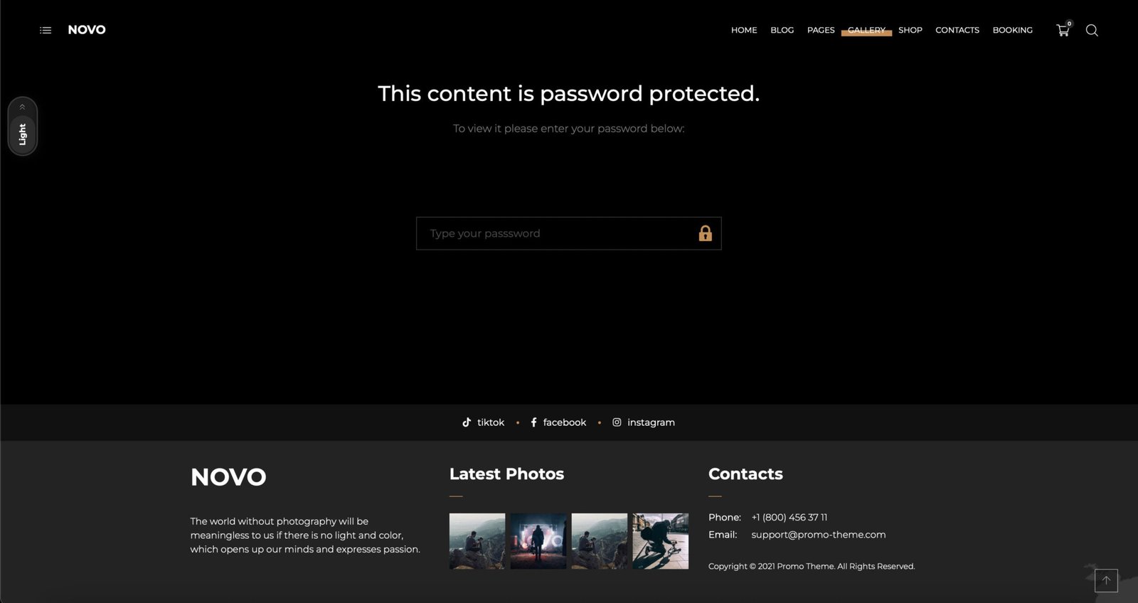 Novo - Photography WordPress - Image 3