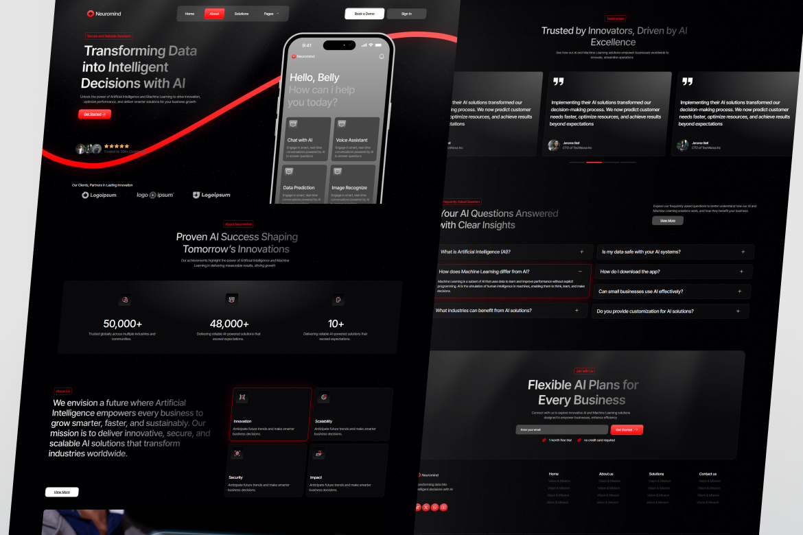 NeuroMind – AI and Machine Learning Elementor Template Kit - Image 2