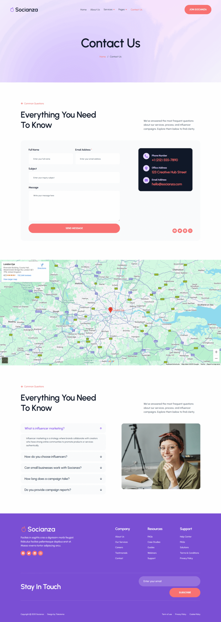 Socianza – Influencer Agency Elementor Template Kit - Image 3