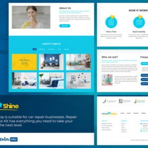 HomeShine – Cleaning and Laundry Elementor Template Kit