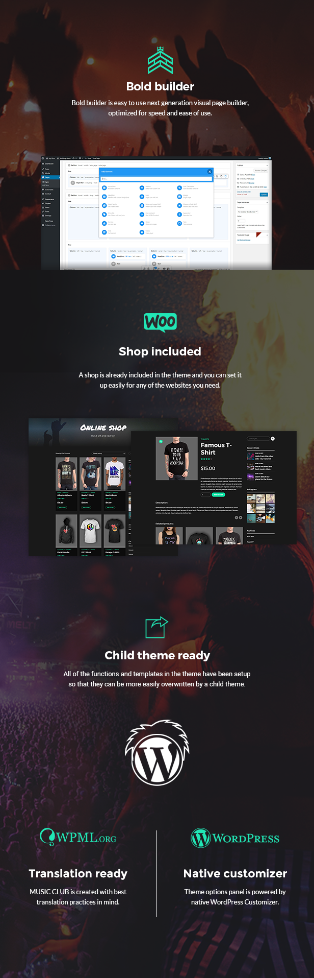 Music Club – Studio, Label, Band, DJ or Singer WordPress Theme - Image 2