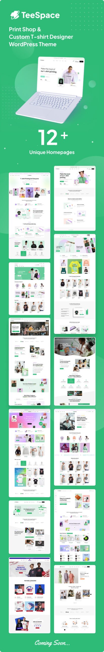 TeeSpace – Print Custom T-shirt Designer WordPress theme - Image 3