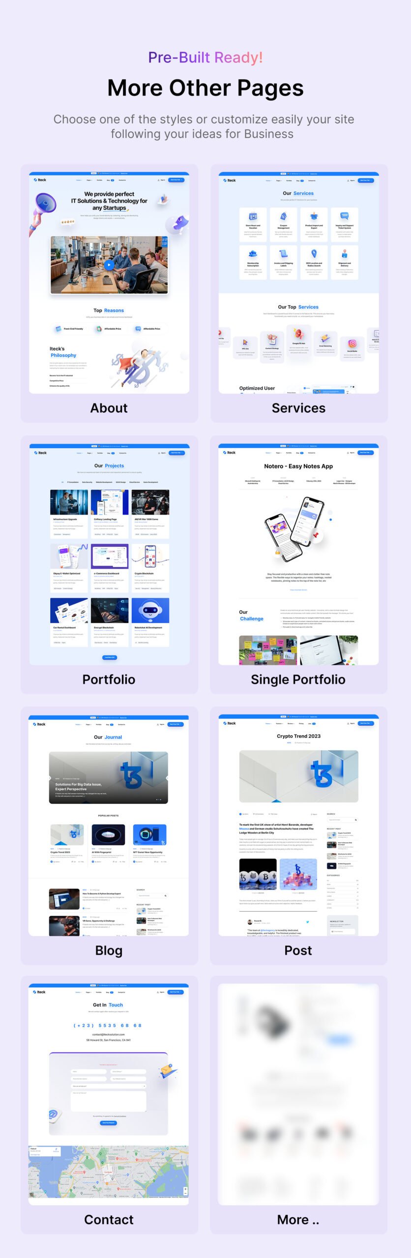 Iteck Software and Technology WordPress Theme - Image 3