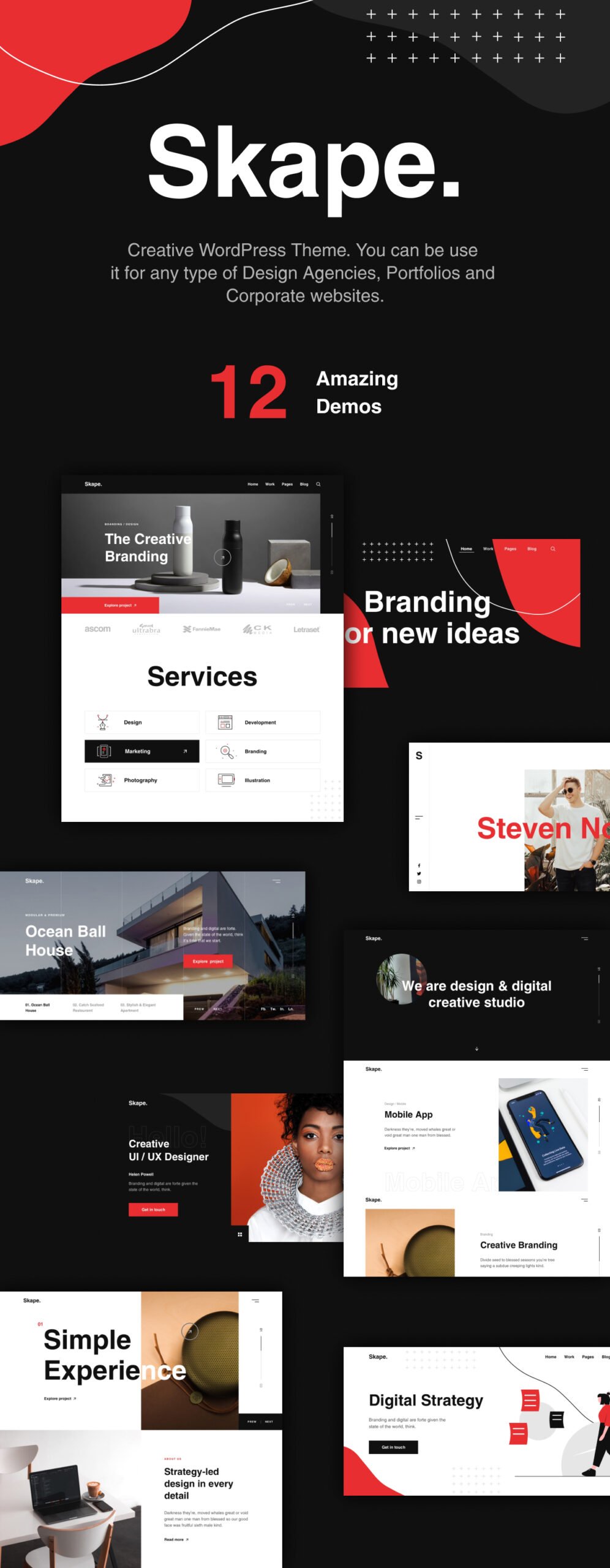 Skape – Creative & Modern Agency WordPress Theme - Image 2