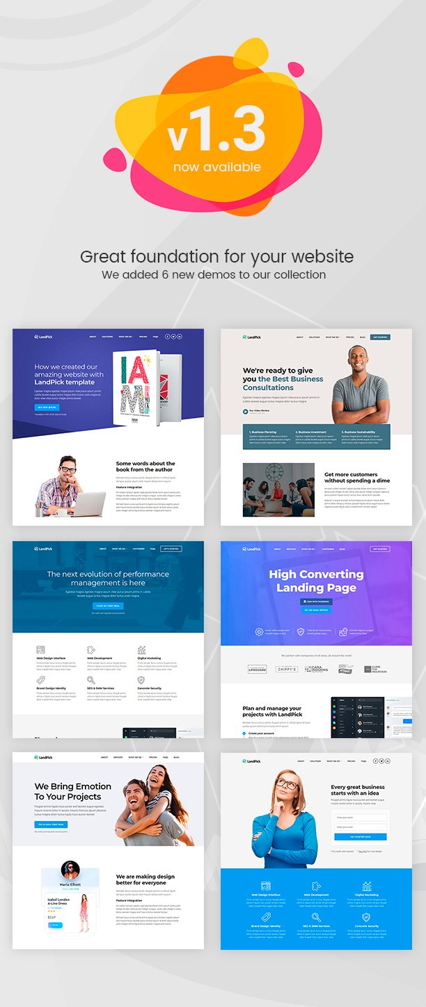 Landpick Multipurpose Landing Pages WordPress Theme - Image 3