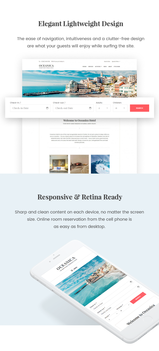 Oceanica – Hotel WordPress Theme - Image 4