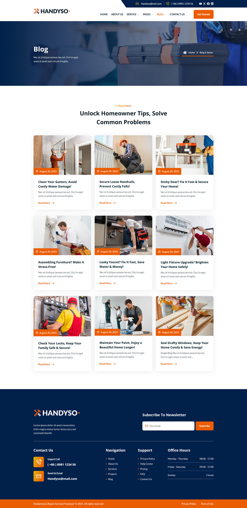 Handyso – Handyman and Repair Service Elementor Template Kit - Image 4