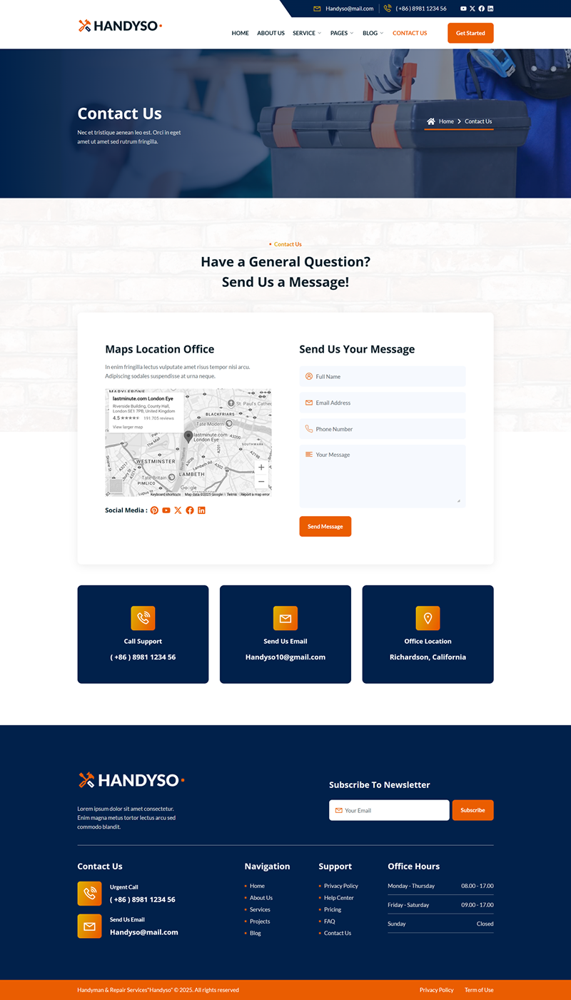 Handyso – Handyman and Repair Service Elementor Template Kit - Image 6