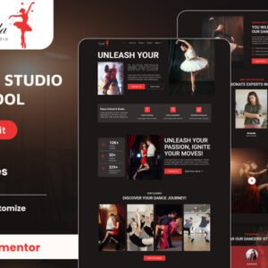 Estella – Dance School and Studio Elementor Template Kit
