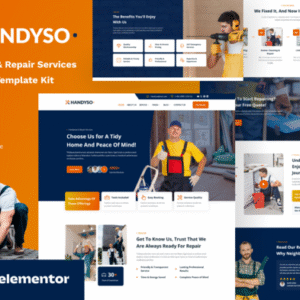 Handyso – Handyman and Repair Service Elementor Template Kit