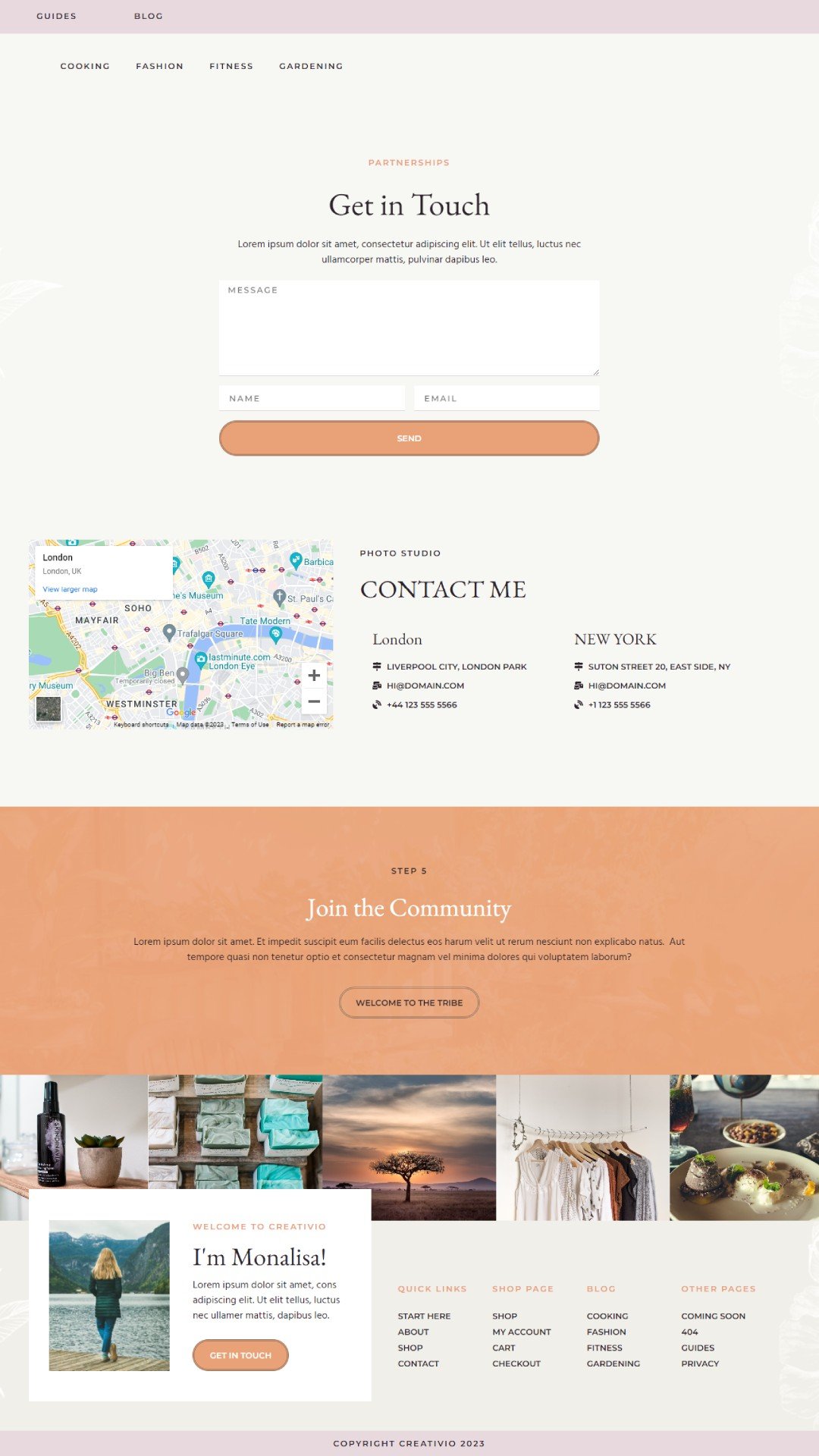 Creativio – Blogger and Entrepreneurs Elementor Template Kit - Image 3