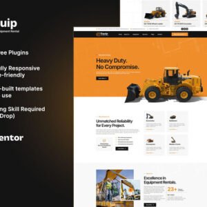 Equip – Heavy Equipment Rental Elementor Template Kit