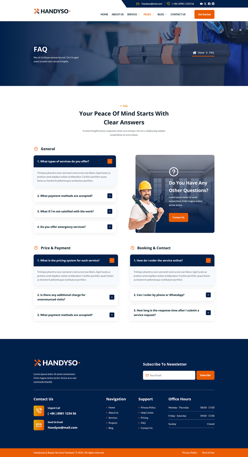 Handyso – Handyman and Repair Service Elementor Template Kit - Image 7