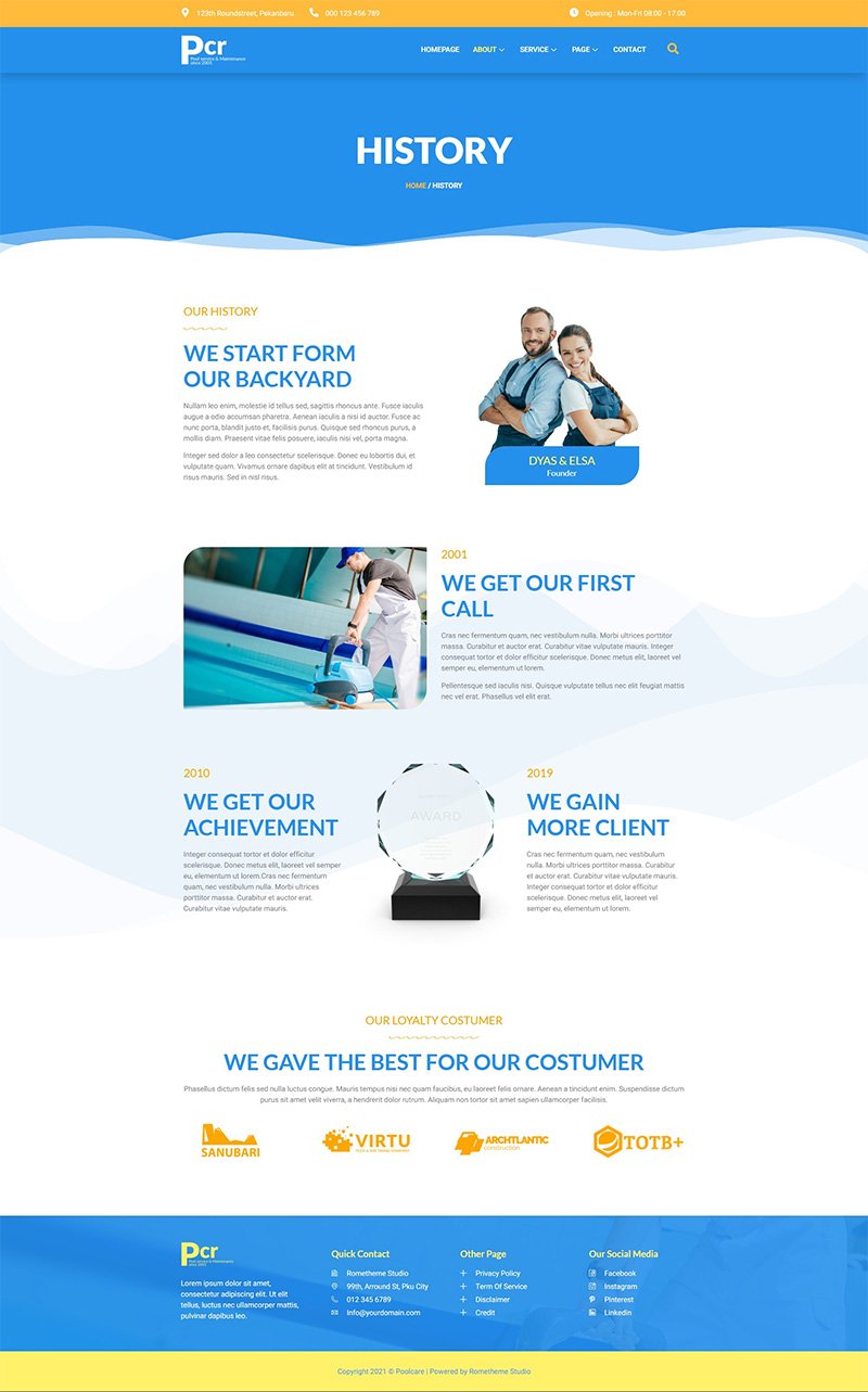 Poolcare – Swimming Pool Service and Maintenance Elementor Template Kit - Image 4
