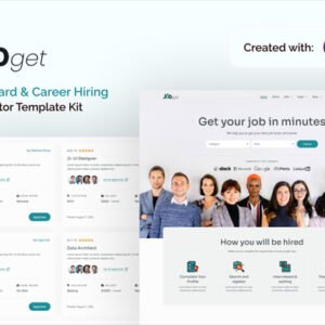 Jobget – Job Board and Career Hiring Elementor Template Kit