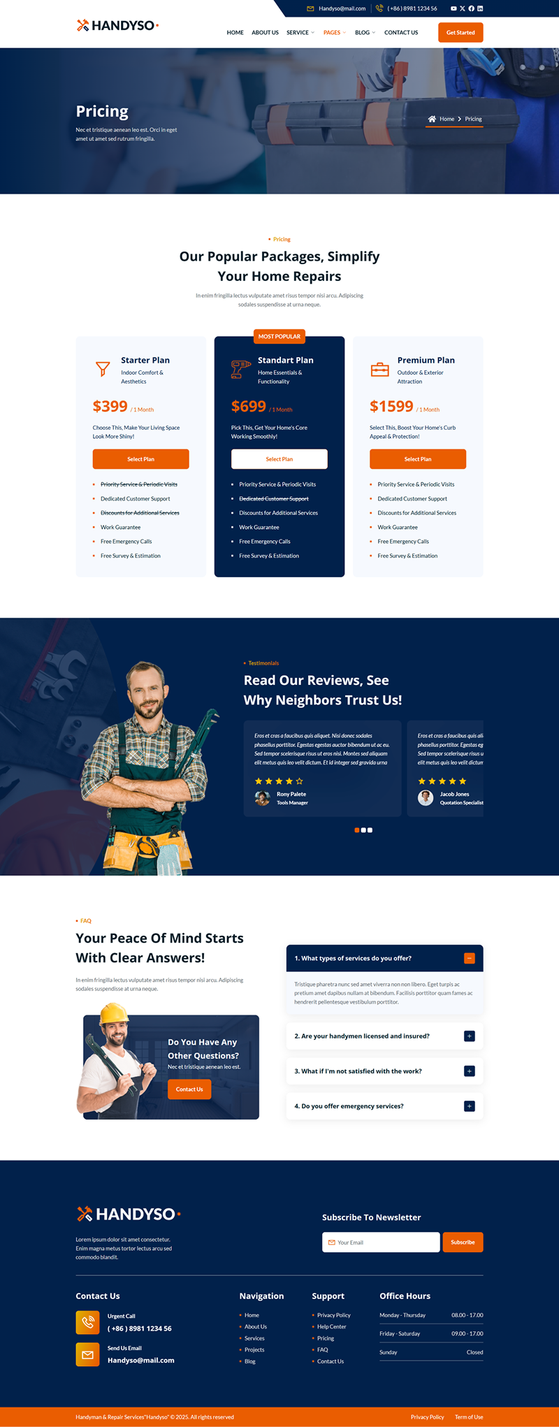 Handyso – Handyman and Repair Service Elementor Template Kit - Image 9