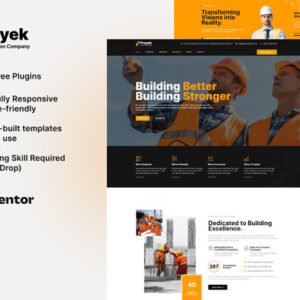 Proyek – Construction Elementor Template Kit