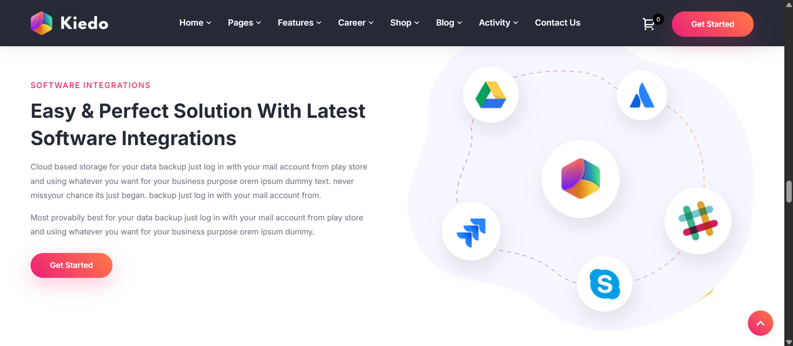 Kiedo - App & SaaS Software Landing Elementor WordPress Theme - Image 5