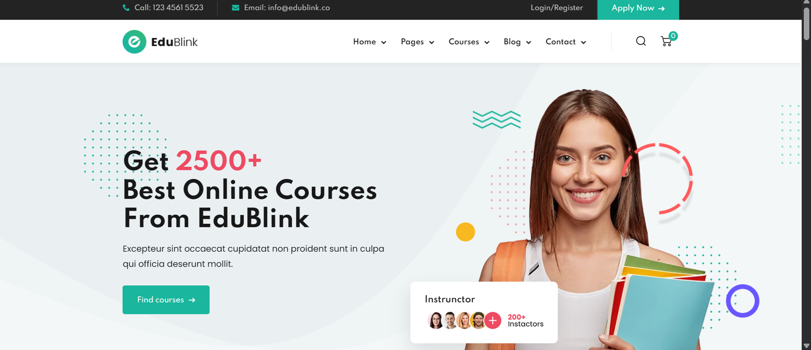 EduBlink - Education & Online Course WordPress Theme - Image 2