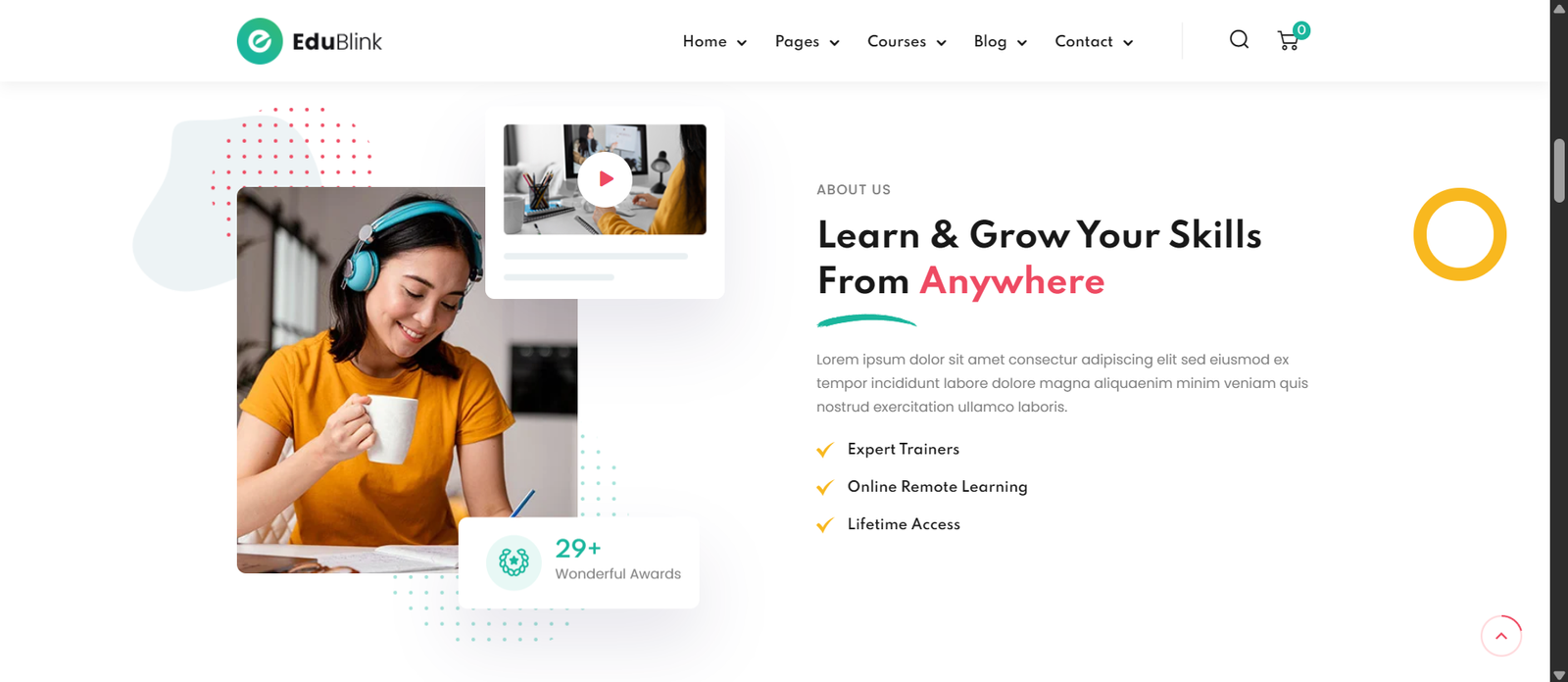 EduBlink - Education & Online Course WordPress Theme - Image 4