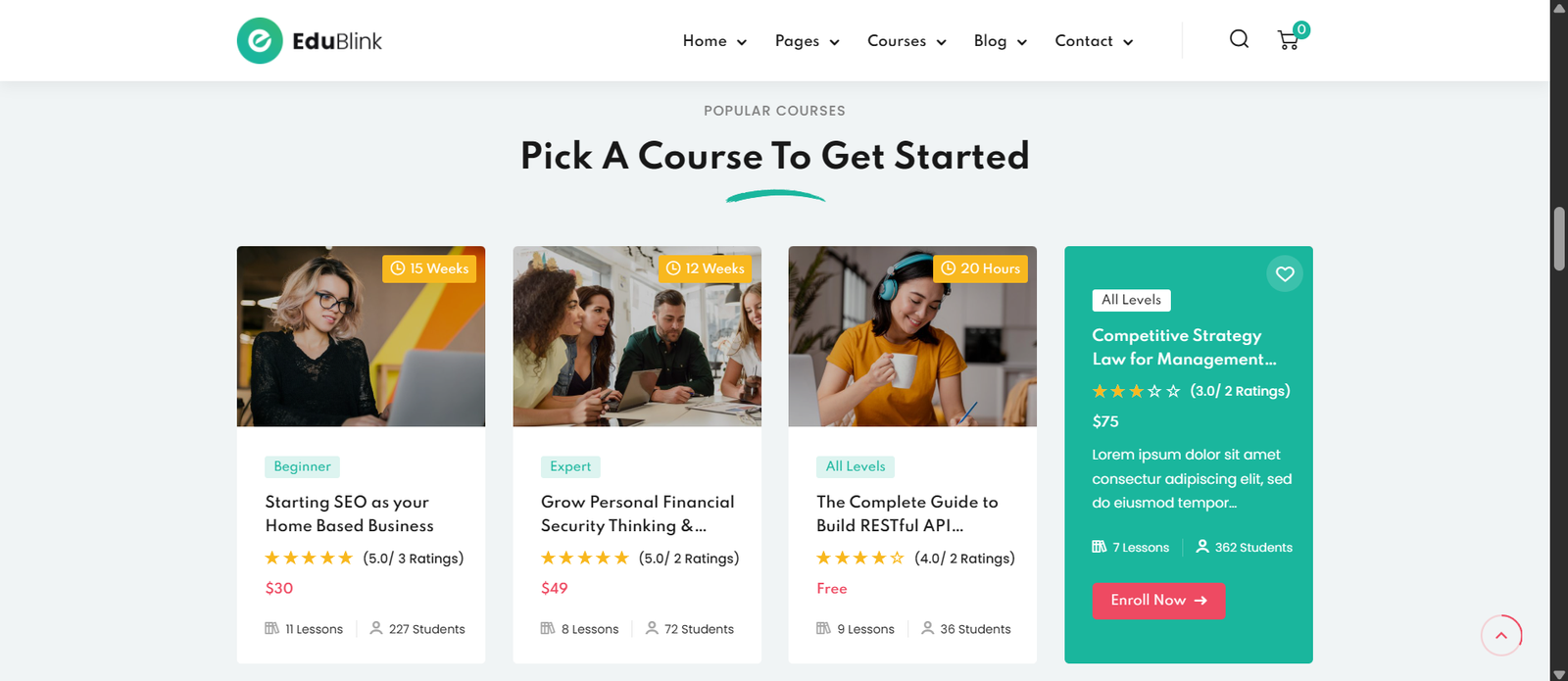 EduBlink - Education & Online Course WordPress Theme - Image 5