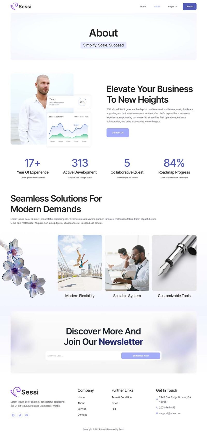 Sessi – Saas and Virtual Agency Elementor Template Kit - Image 2