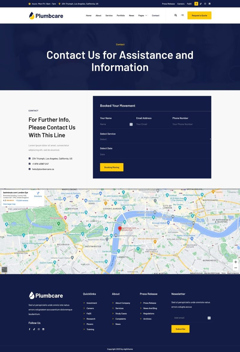 PlumbCare – Plumbing Service Elementor Template Kit - Image 4